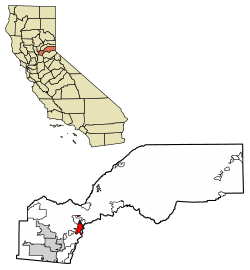 Placer County California Incorporated and Unincorporated areas Auburn Highlighted 0603204